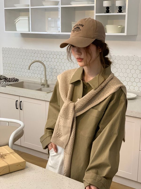 women's Skeleton Outwear, Novel And High-end Style, Suitable For Spring And Summer Wear, Solid Color Versatile,_voghion.com