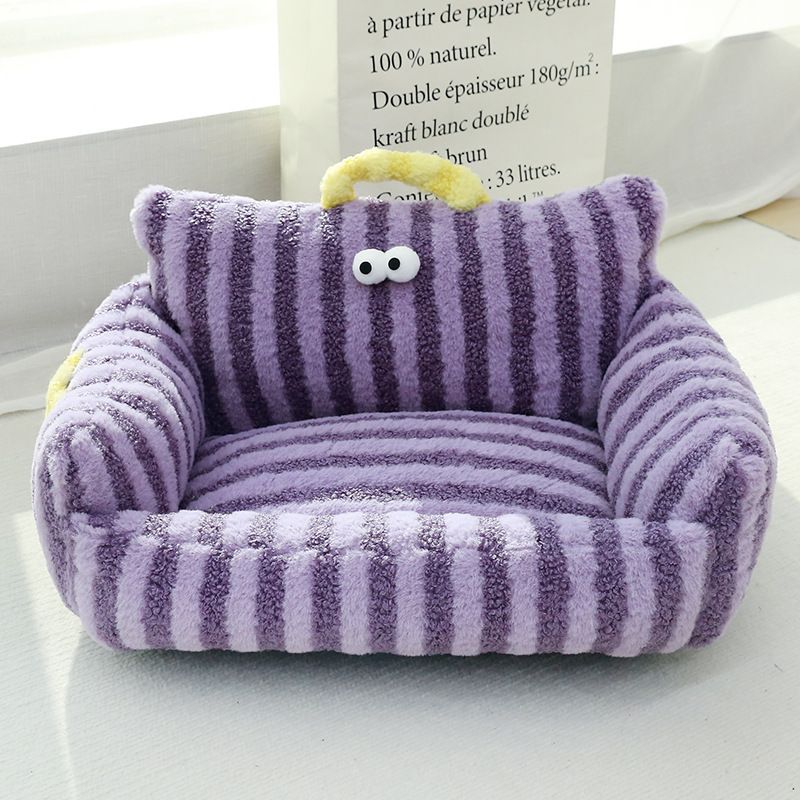 Sofá de estilo de dibujos animados para primavera y verano, serie Big Eye, tapete para mascotas, cojín diario para perros y gatos de celebridades de Internet_voghion.com