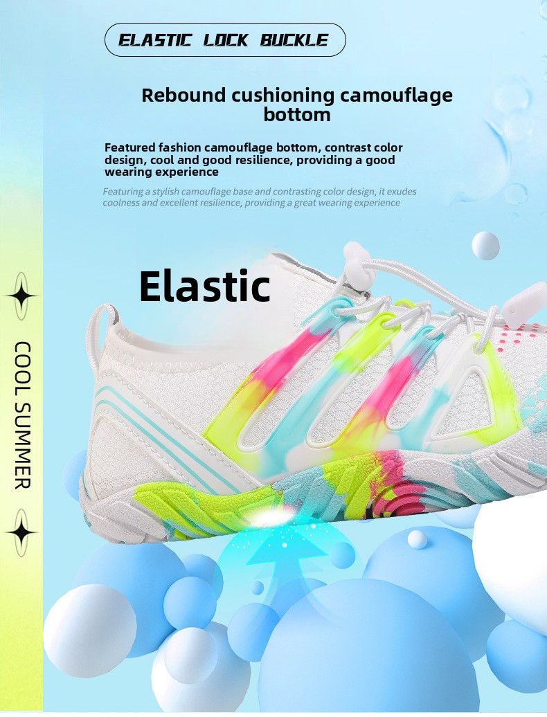 Scarpe da acqua unisex ad asciugatura rapida con suola antiscivolo - Calzini leggeri per nuoto, spiaggia, escursionismo e avventure all'aria aperta (nero/giallo/blu/viola)_voghion.com