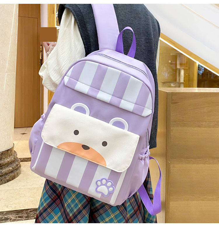 Zaini per bambini, zaino scolastico per bambini della scuola primaria, nuovo zaino in nylon per la scuola primaria e secondaria, set da tre pezzi, zaino di grande capacità_voghion.com