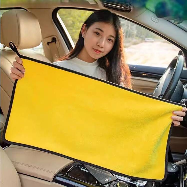 Coral Velvet Autoreinigungstücher – Super saugfähiges, doppelseitiges, verdicktes Mikrofasertuch zum Reinigen, Waschen und Polieren von Autos_voghion.com