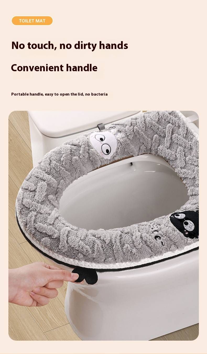 Winter-Toilettensitzbezug – Ultraweiches Fleecekissen mit Reißverschluss (rutschfest, geruchsneutral, 1er-Pack, mehrere Farben)_voghion.com
