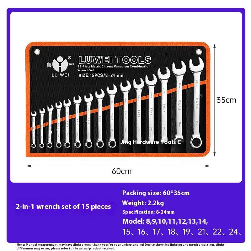 Manual & Ratchet Wrench Set (6-32 Pieces) – Forged Chrome Vanadium Steel, Chrome Plated, Non-Slip Grip | 8/10/14/20/32-Piece Options_voghion.com