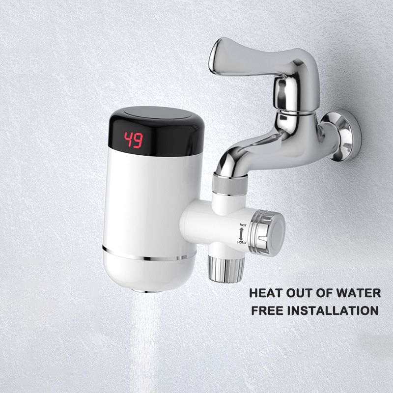 Torneira elétrica de água quente sem instalação que é quente e rápida, pequena torneira de cozinha com conexão a quente, aquecedor de água doméstico_voghion.com