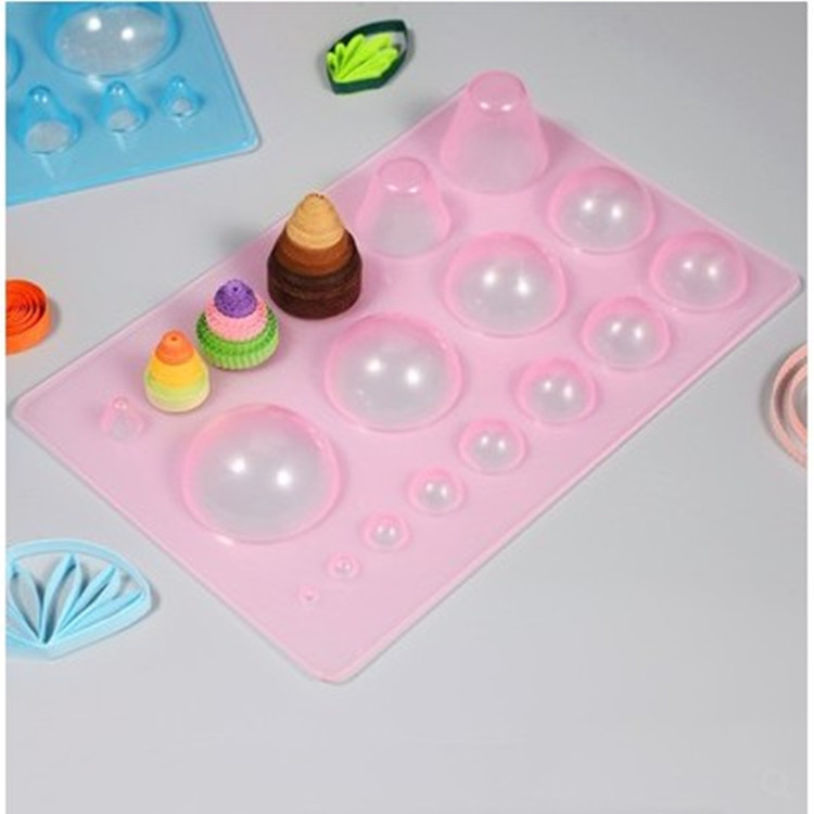 1Pcs Paper Rolling Tool 3 Rows Convex Ball Shaper Paper Diffusing Tool Flower Pot Diffuser Stencil_voghion.com