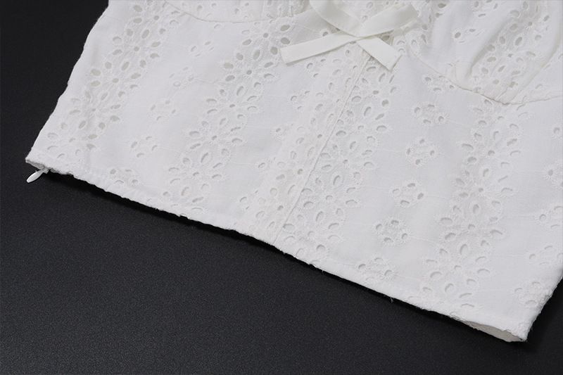 Vêtements pour femmes, hauts à manches bouffantes, jupe à volants, ensemble deux pièces_voghion.com
