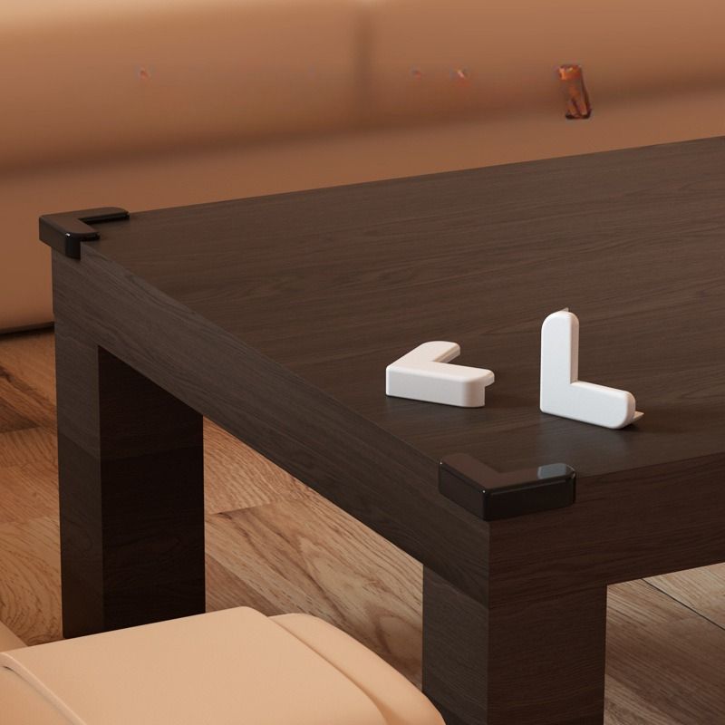 Tavolo angolare per bambini in materiale ecologico con dispositivo di protezione anticollisione agli angoli - Copertura protettiva_voghion.com