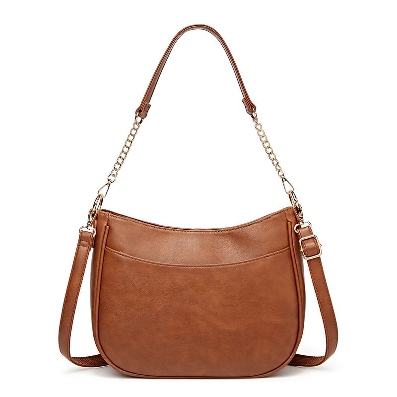 Commuting to work, large capacity tote with chain strap, single shoulder bag, high-end and fashionable, versatile_voghion.com