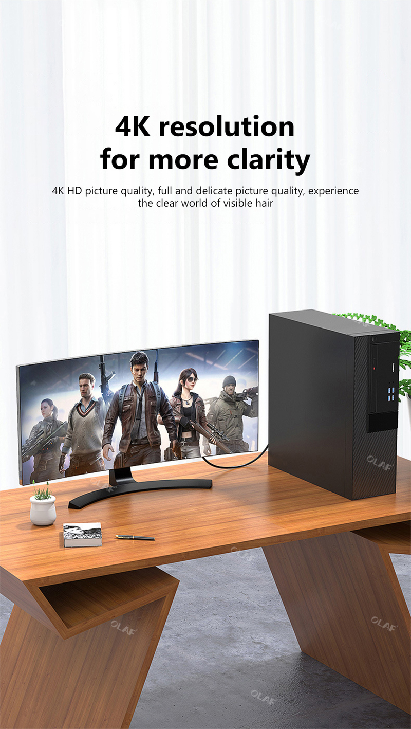 HDMI DisplayPort to compatible adapter DP male/female HDMI compatible video and audio cable HD 4K1080P suitabl_voghion.com