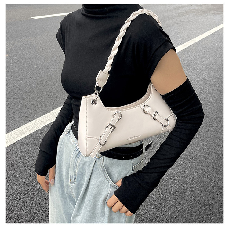Produttori all'ingrosso 2023 nuova borsa da donna sotto le ascelle tinta unita borsa a tracolla portatile con texture di moda borsa a tracolla portatile dal design di nicchia_voghion.com