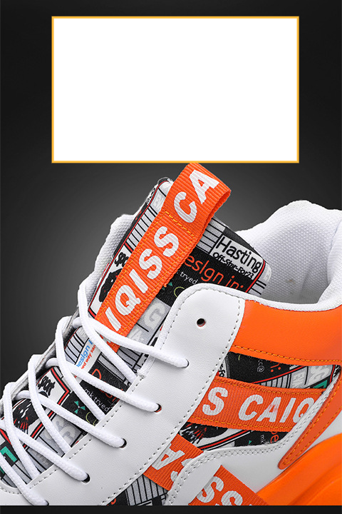 Spring Men's Winter Middle School Students Basketball Sports Running Youth Leisure High Top Thick Bottom Dad Fashion_voghion.com