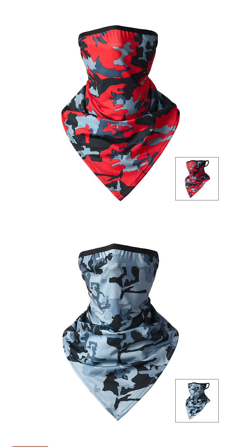Summer ice silk hanging ear triangle towel mask quick drying breathable outdoor riding sunscreen biker multifunctional magic scarf_voghion.com