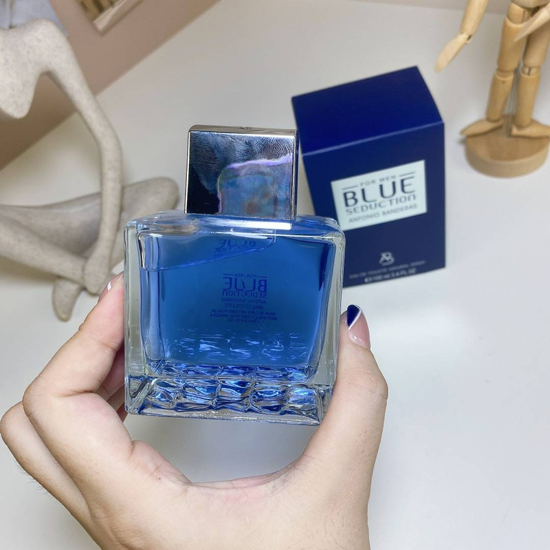 Antonio Banderas Blue Seduction, Fu Chi orientální tóny, toaletní voda s přírodním sprejem, pro muže, 100 ml_voghion.com