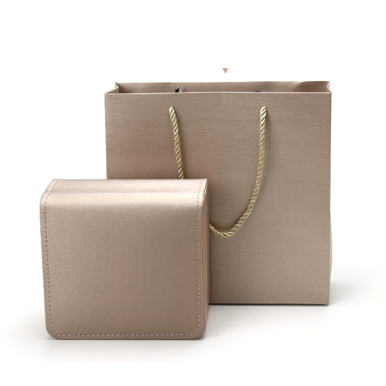 Watch 3-piece Box Earrings Ring Jewelry Storage Box Pellet Velvet Internal Pu Leather Gift Box_voghion.com