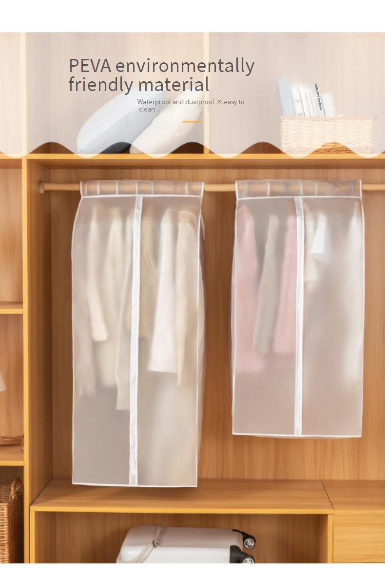 Dust Cover Transparent Household Clothing Waterproof Dust Bag Hanging Coat Suit Storage Bag_voghion.com