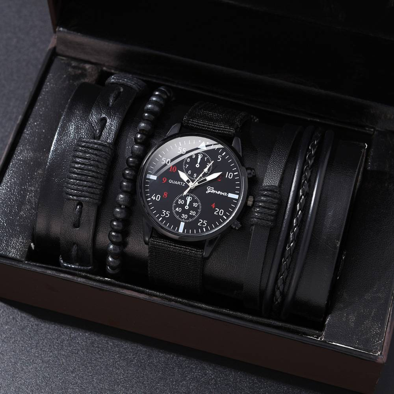Herrenuhr High-End-Modeuhr Modische All-Match-Quarzuhr High-End-Uhr Herrenuhr-Set_voghion.com