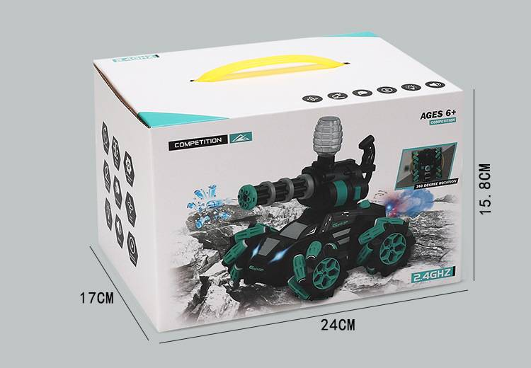 Gesture-sensing Handle Remote-controlled Tank – A Remote-controlled Vehicle With Music, Spray And Light Effects, A Tank Toy Car For Children_voghion.com