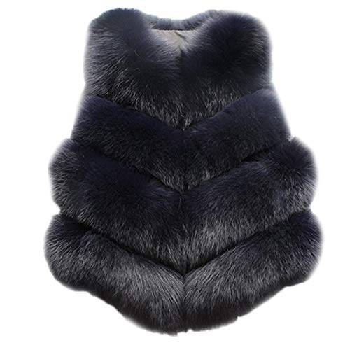 Luxuriöse Kunstfuchspelzweste für Damen – Slim Fit Wintermodemantel | Elegante und warme Oberbekleidung aus Kunstpelz für Herbst und Winter_voghion.com
