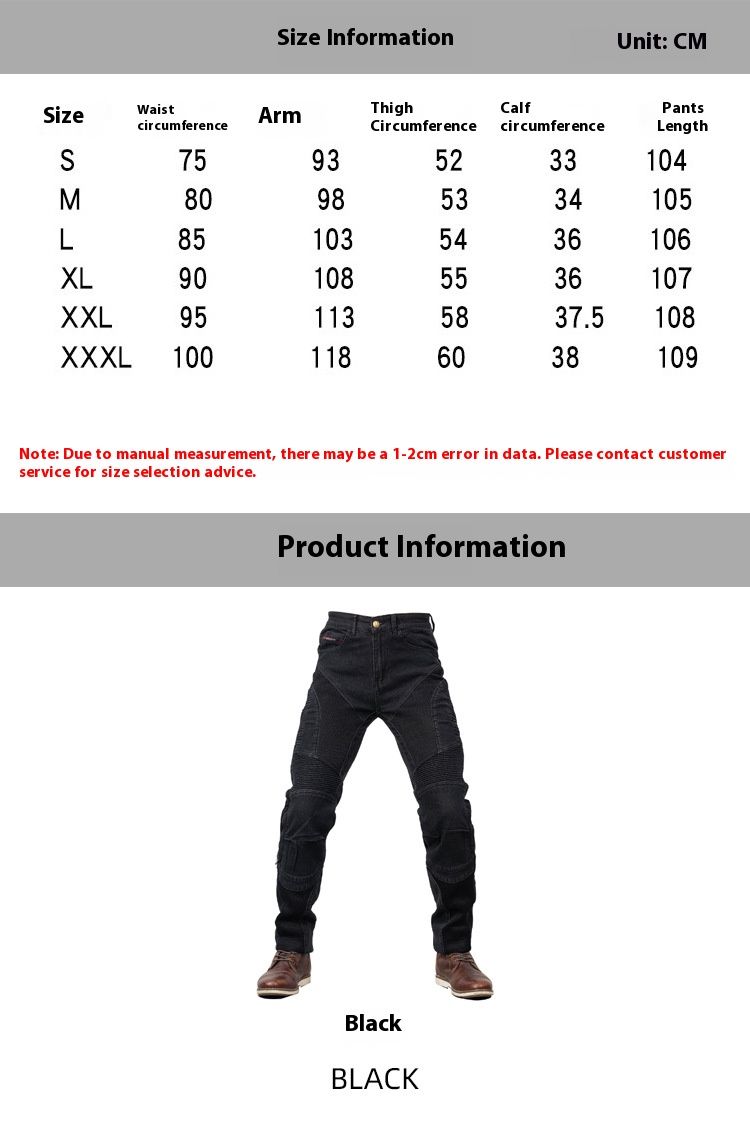 Motorradjeans für Herren – Atmungsaktive Stretch-Jeanshose mit Mesh-Futter für Motorrad und Gelände – Schwarz und Blau (S-XXXL)_voghion.com