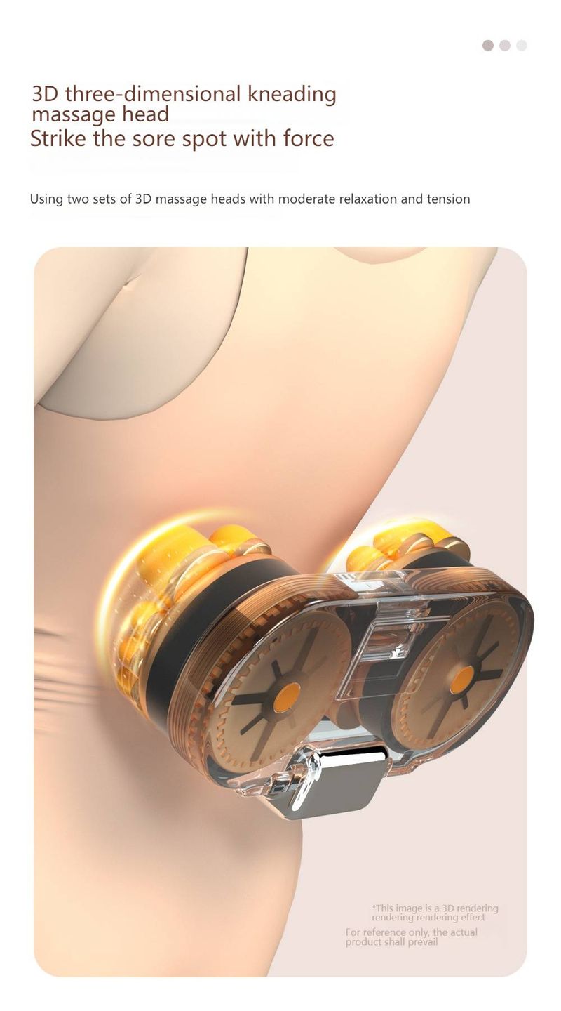 Professionelles Nacken- und Rückenmassagegerät mit Wärme – 6 Knetknoten, 3 Geschwindigkeitsstufen, mehrere Modi – perfekt für die Entspannung von Schultern, Lendenwirbelsäule und dem ganzen Körper_voghion.com