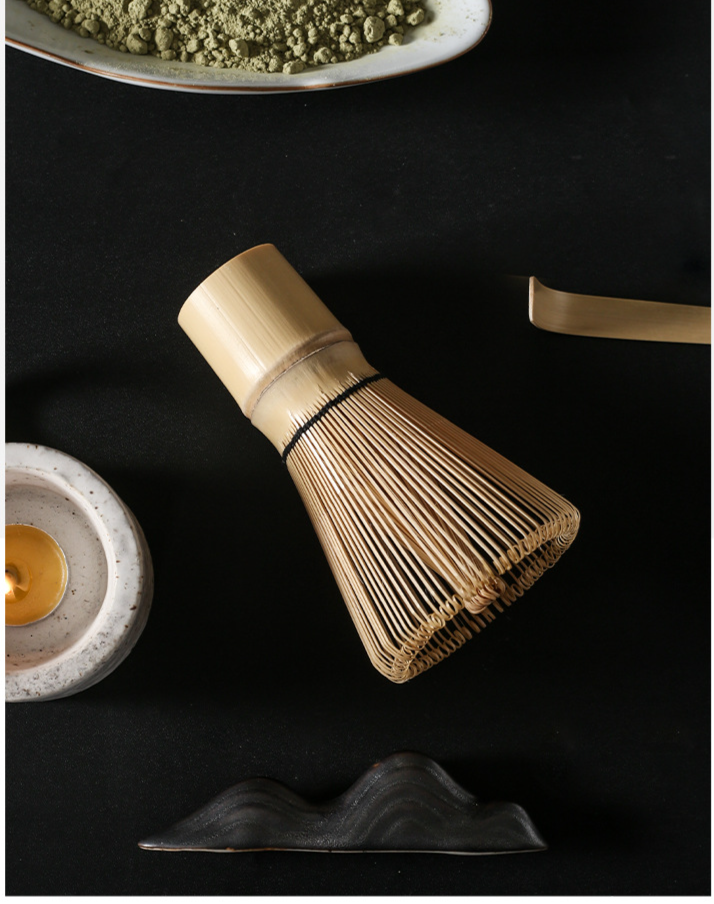 Glastee mit Farbbox, Schneebesen, Schüssel, Ständer, Matcha-Schaufel, komplettes Utensilienset_voghion.com