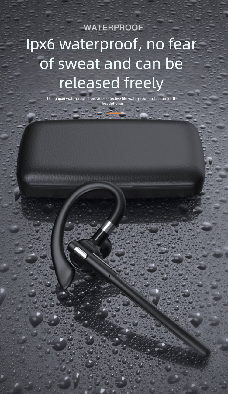 Nuovo auricolare Bluetooth per auto con gancio singolo, riduzione del rumore nelle chiamate 5.4, batteria a lunga durata, traduzione AI_voghion.com