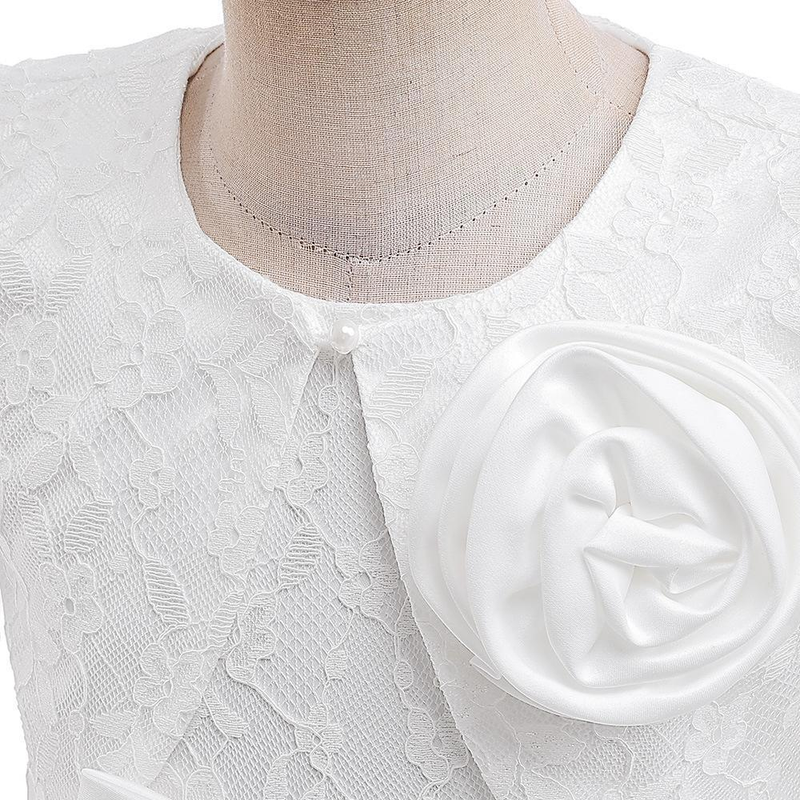 Nuovo vestito per bambini, vestito da principessa per bambine di piccole e medie dimensioni, gonna in tutù con fiocco ricamato e giacca, completo in 2 pezzi_voghion.com