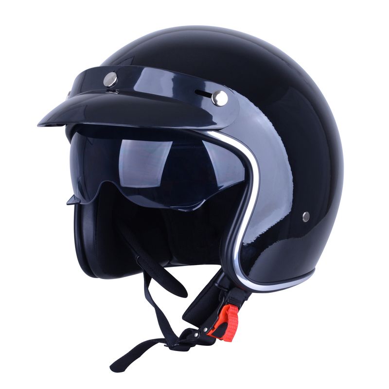 Motorradhelm Unisex Unisex Moud Retro Hallefhelm Motorrad Erwuessene Reithelm_voghion.com