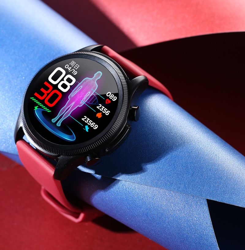 E400 Smartwatch Real-time Blood Glucose, Body Temperature, Heart Rate, Blood Pressure, Blood Oxygen Monitoring Information Reminder, Waterproof_voghion.com