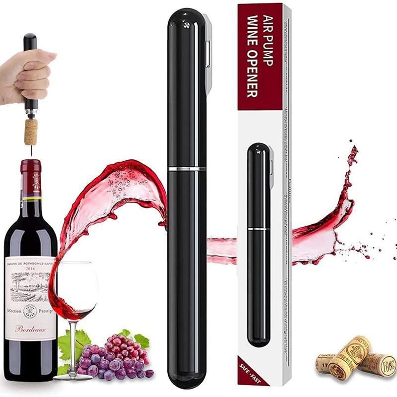 Otvarač za boce vina u obliku olovke, otvarač pod tlakom zraka, iglasti alat za otvaranje boca vina, alat za uklanjanje vinskih čepova s rezačem folije_voghion.com