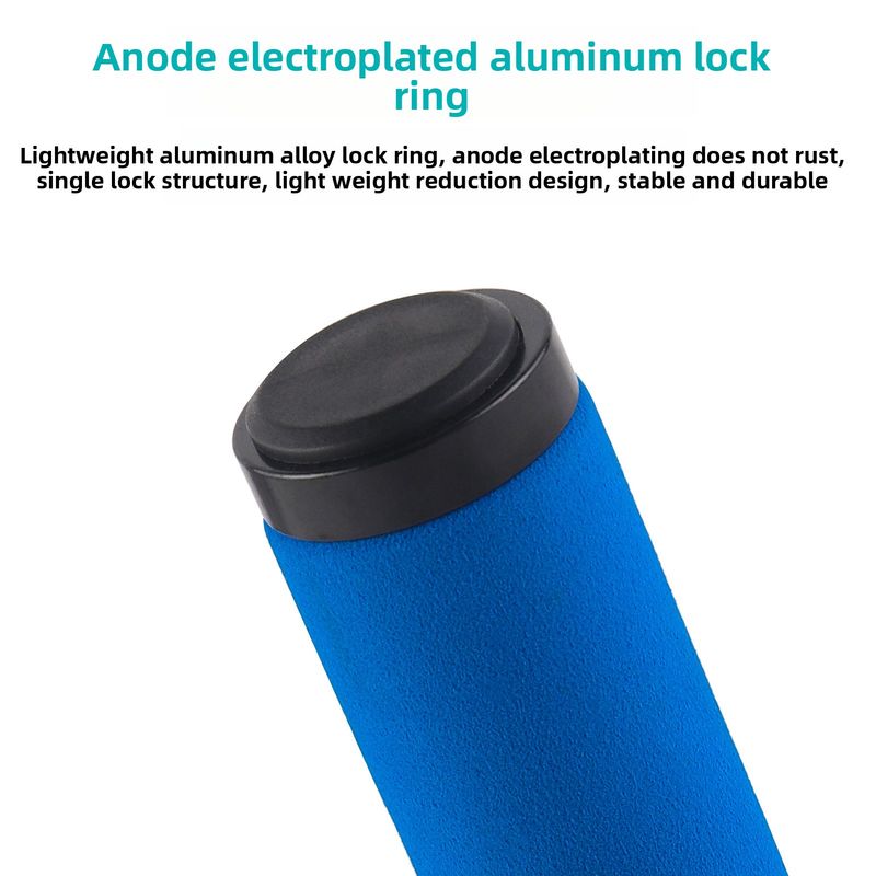 Bicycle Handlebar Aluminum Alloy Locking Mountain Sponge Grips Fixed Gear Bike Comfortable Shock Absorption Handlebars_voghion.com