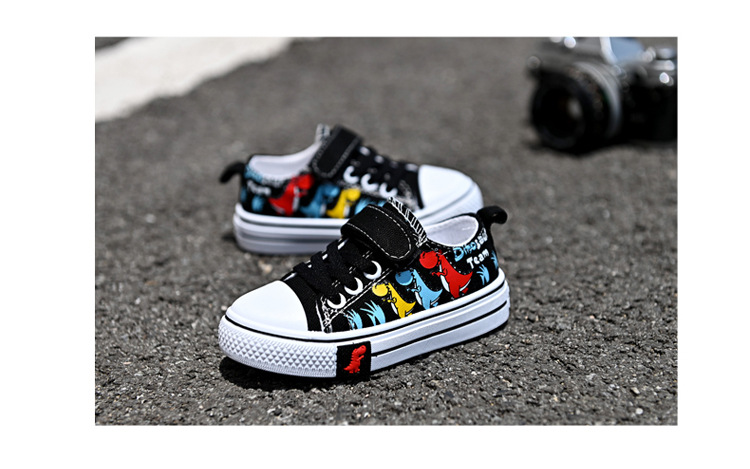 Kinder Canvas Mädchen Casual Cartoon Jungen Sho, 2024 Frühling und Herbst Neue atmungsaktive Student Single Shoe Board_voghion.com