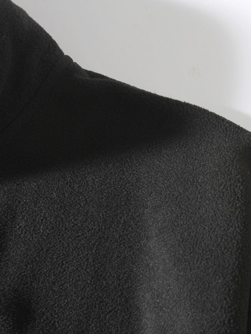 Chaqueta informal con capucha y cremallera para hombre - Sudadera ligera con cuello alto y forro polar para otoño e invierno (gris, negro, verde, beige)_voghion.com