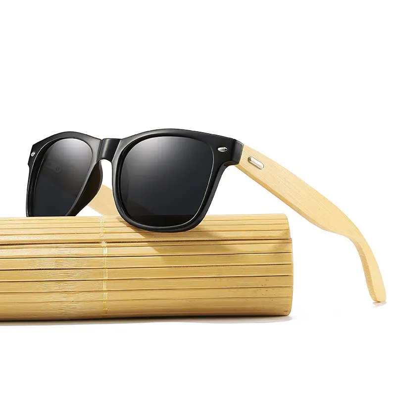 Gafas de sol clásicas de madera para hombre, con protección UV400, para deportes al aire libre, de bambú y madera._voghion.com