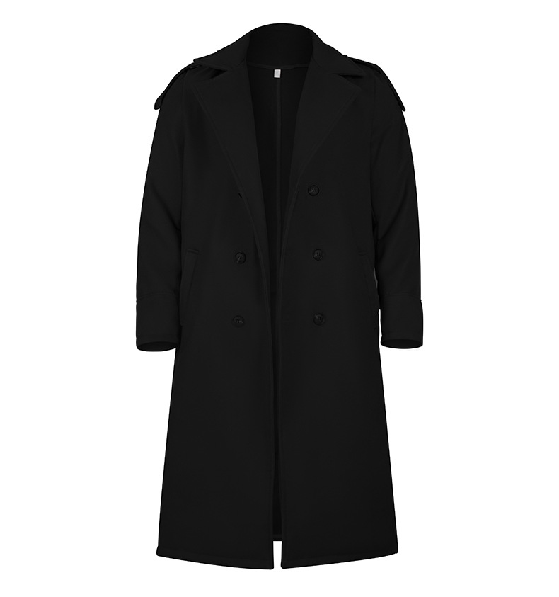 Men's long woolen coat extra long over the knee coat_voghion.com