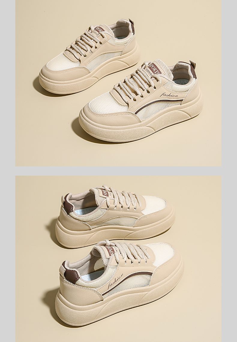 summer Hollow Single White Student Casual Shoes_voghion.com
