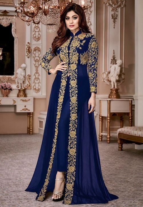 Ropa de mujer Vestido de gasa de encaje con cuello alto y manga larga estilo retro con retazos de encaje y falda larga a la cintura_voghion.com