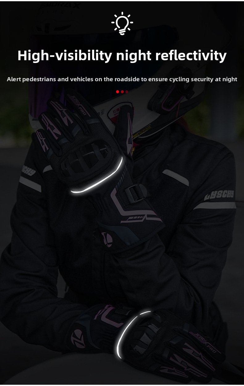 JCCA Winter-Motorradhandschuhe für Damen und Herren – wasserdicht, winddicht, fleecegefüttert, kältebeständig_voghion.com