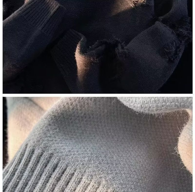 Maglione a collo rotondo da uomo, autunno e inverno, con fori, alla moda, di marca, per adolescenti, di alta qualità, spesso._voghion.com