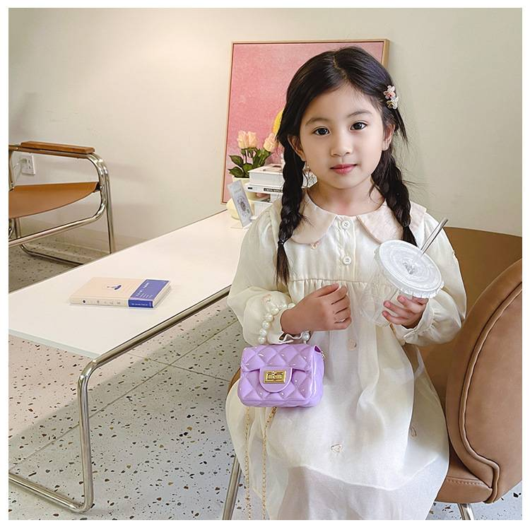 Jelly Bag Mini-Handtasche für Kinder – süße Kinder-Umhängetasche für Mädchen, stylische Mini-Geldbörse für Studenten, ideal für kleine Mädchen_voghion.com