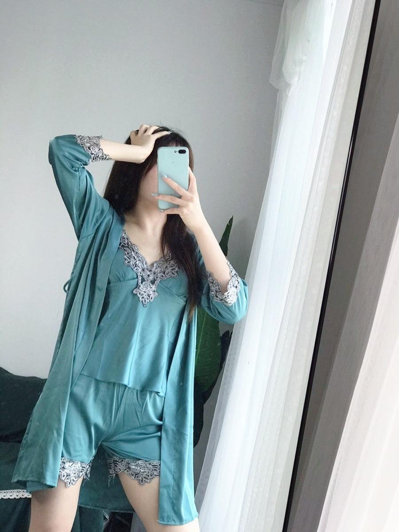 Naiste riided pidžaama viieosaline komplekt Seksikas pesu Seksikas pidžaama Öösärk Naiste koduriided Simulatsioon siidist pidžaamad_voghion.com