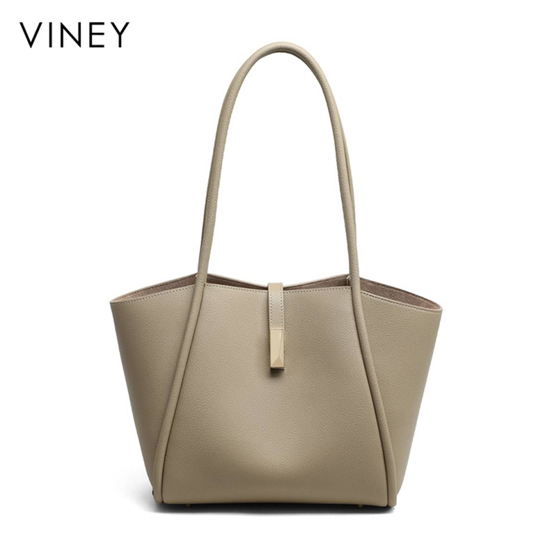 VINEY Tragetasche 2025 Neue Damentasche Schultertasche Pendlertasche Große Kapazität High-End-Mutter-Ledertasche_voghion.com