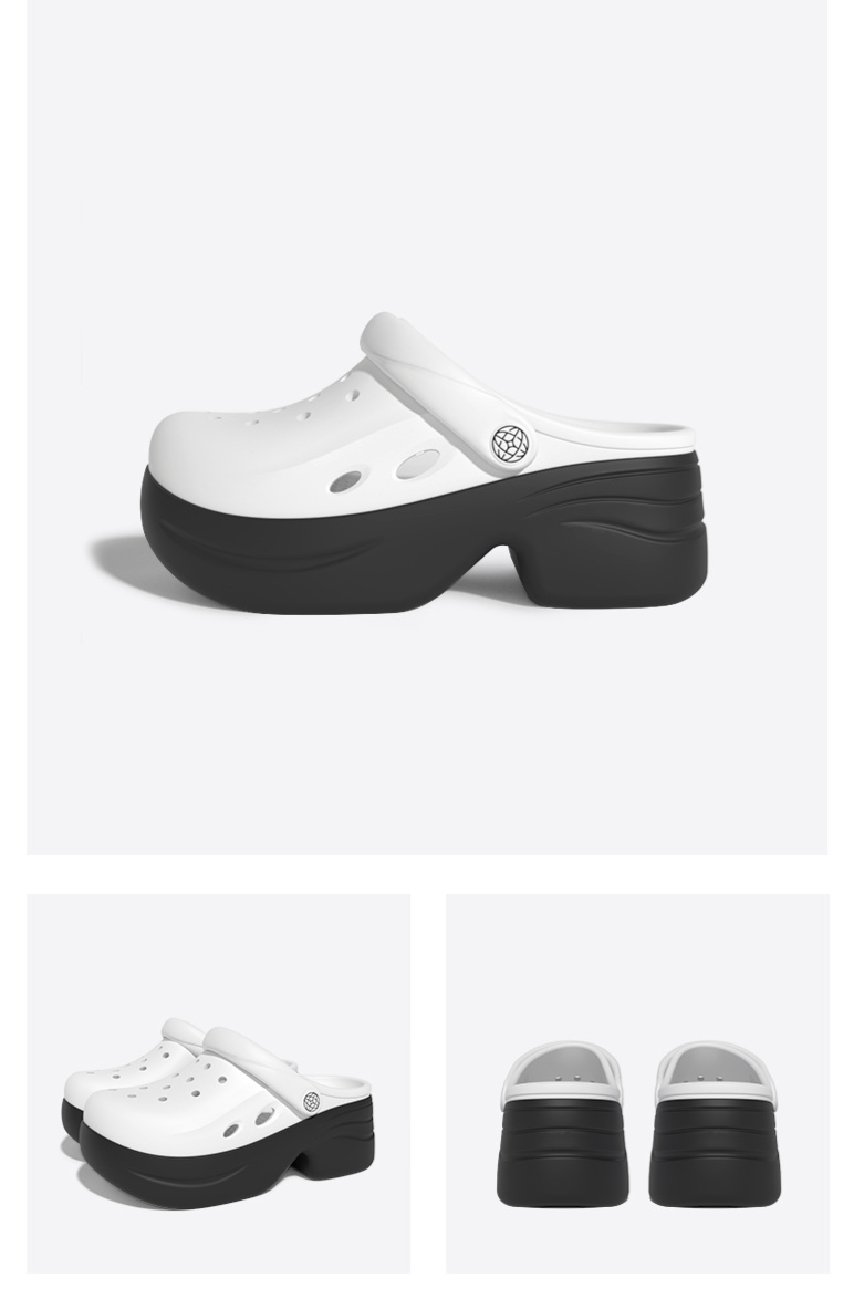 Chaussures à talons hauts pour petites filles, chaussures d'été rehaussantes pour femmes à semelles épaisses, chaussures d'extérieur polyvalentes, sandales à bout fermé DIY_voghion.com