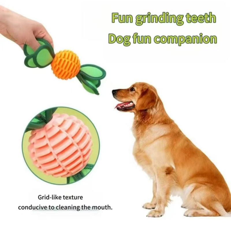 Balle à mâcher couinante en TPU : jouet durable et divertissant pour chiens et chiots de petite et moyenne taille._voghion.com