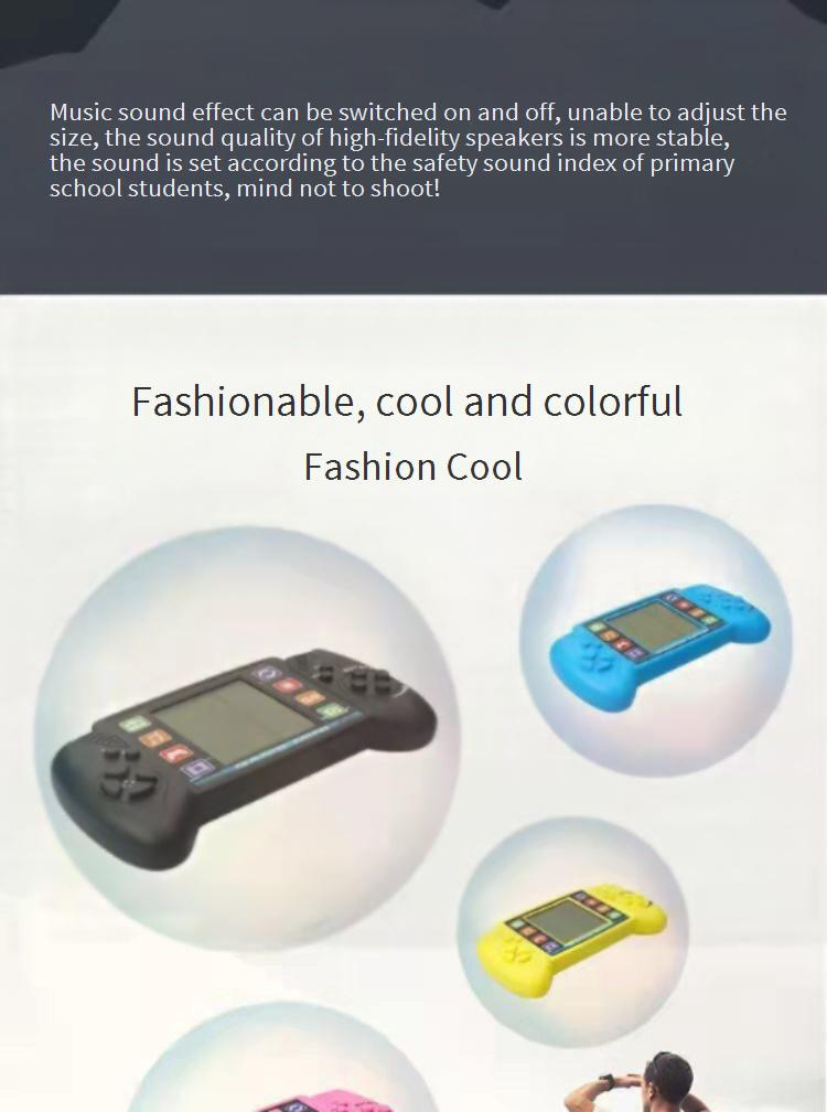 Console de jogo Tetris retrô, brinquedo de quebra-cabeça portátil para crianças e adultos, dispositivo de jogo portátil clássico com tela grande (várias cores e estilos disponíveis)_voghion.com