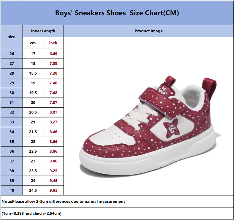 Kids' Leather Sneakers For Boys & Girls - Classic Casual Shoes For Big Kids, Non-Slip Comfortable School Shoes For Autumn/Winter_voghion.com