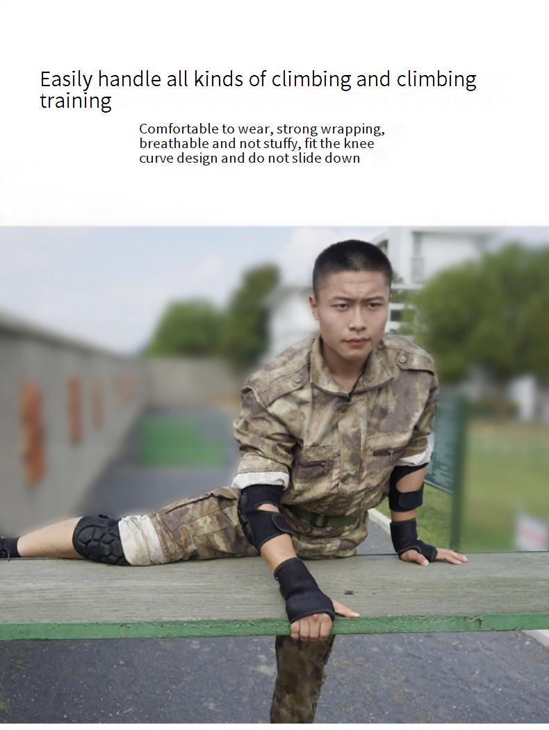 Verstellbares Knie- und Ellbogenschützer-Set aus Schwamm für Sport, Laufen, Radfahren, Wandern und Torwarttraining – Atmungsaktives und rutschfestes Design_voghion.com