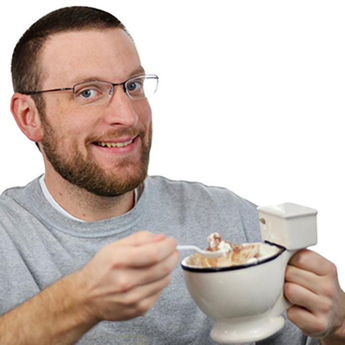 Tasse de toilette créative en céramique, tasse à thé, tasse à café, cadeau humoristique 3D, tasse à thé, tasse à glace_voghion.com