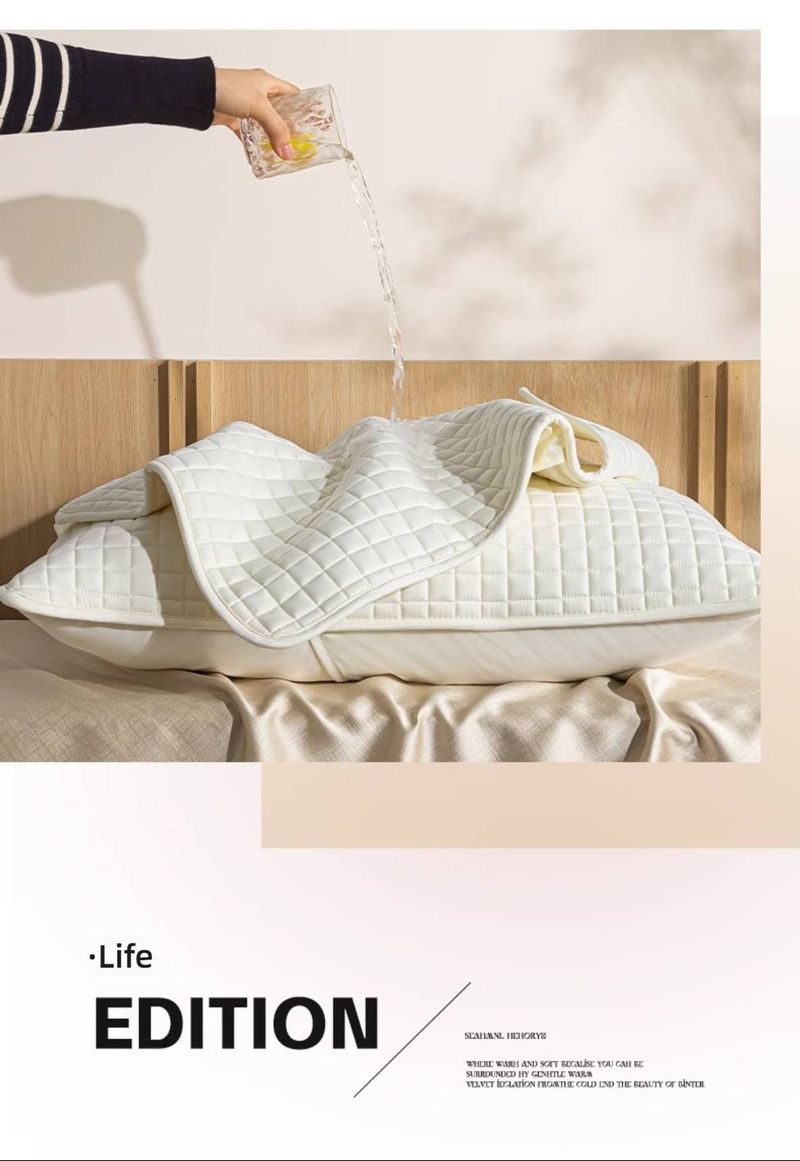 Kissenschutzbezug aus hochwertigem Polyester – atmungsaktiv und hypoallergen mit Reißverschluss/Hotelverschluss – Hotelstil (mehrere Farben und Muster)_voghion.com