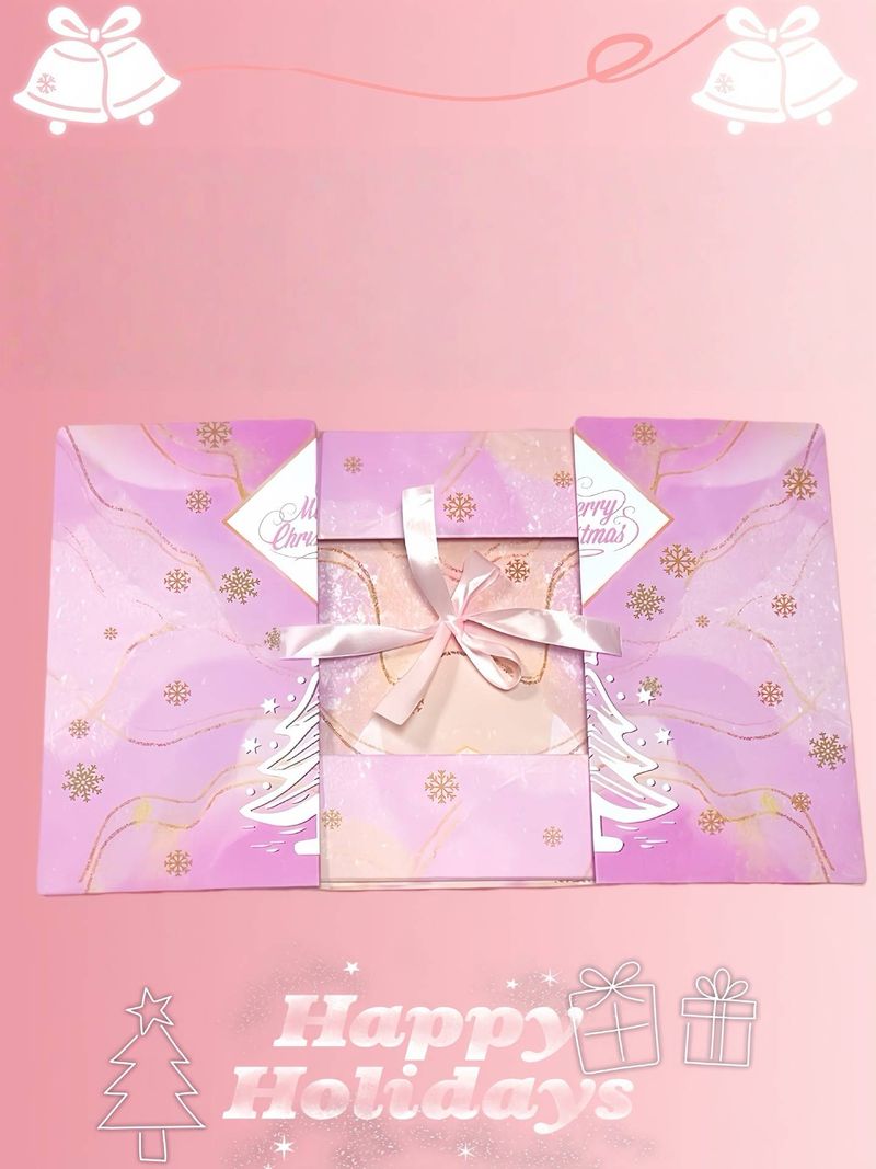 Christmas Advent Calendar – Foldable Double-Door Surprise Countdown Box (Festive Green, Eco-Friendly Cardboard)_voghion.com